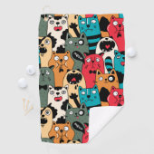 猫の群集 ゴルフタオル (インサイチュ)