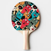 猫の群集 卓球ラケット (裏面)