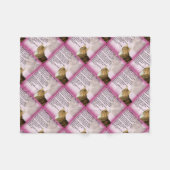 猫の義理の娘の詩 フリースブランケット (正面(横))