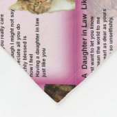 猫の義理の娘の詩 フリースブランケット (角)