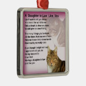 猫の義理の娘の詩 メタルオーナメント (右)