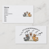 猫の聖歌隊 名刺 (正面/裏面)