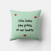 猫の肉柄が記念写真をカスタムプリント クッション (裏面)