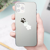 猫の肉球ステッカーセット シール (スマートフォン)