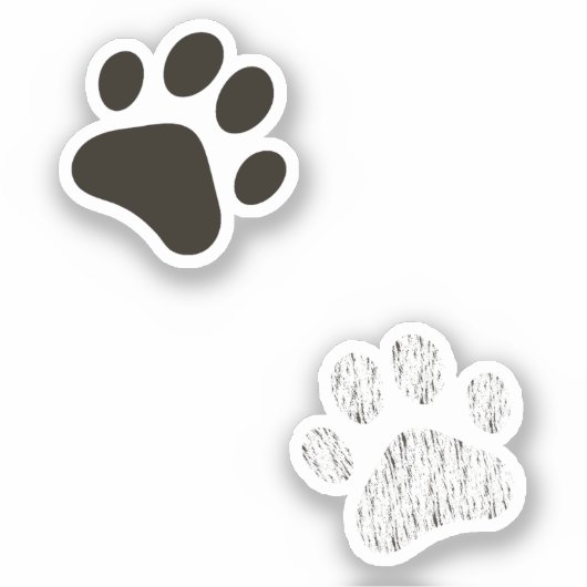 猫の肉球ステッカーセット シール (正面)