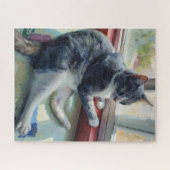 猫の肖像画パズル ジグソーパズル (横)