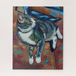 猫の肖像画パズル ジグソーパズル
