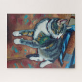 猫の肖像画パズル ジグソーパズル (横)