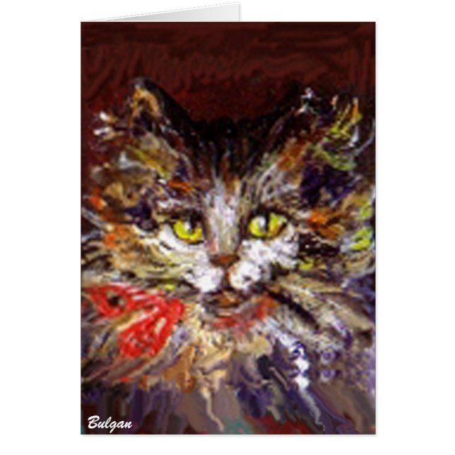 猫の肖像画 (正面)