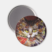 猫の肖像画 マグネット (正面/裏面)