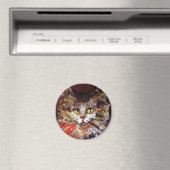 猫の肖像画 マグネット (インサイチュ (食洗機))