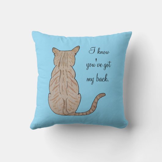 猫の背中 クッション (裏面)