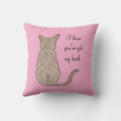 猫の背中 クッション (裏面)