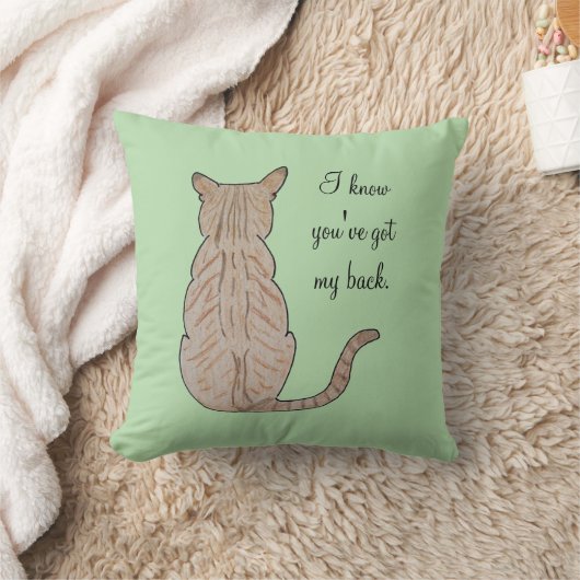 猫の背中 クッション (ブランケット)