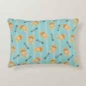 猫の背景 アクセントクッション (正面)