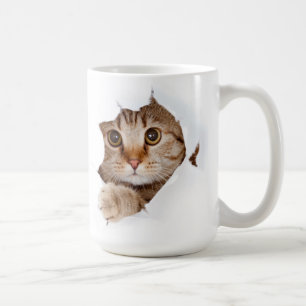 猫の脱出! コーヒーマグカップ
