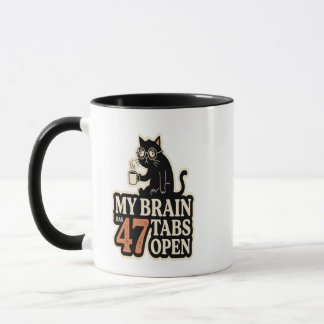 猫の脳が読み込み中... 無限ループで永遠に Funny Cat コーヒーマグ マグカップ