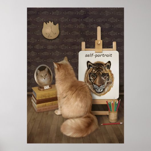 猫の自画像 ポスター (正面)