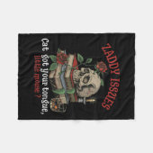 猫の舌得小さなマウスのザードメドウズブック フリースブランケット (正面(横))