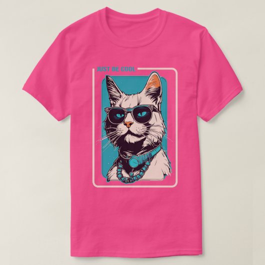 猫の色だけになる Tシャツ (デザイン正面)