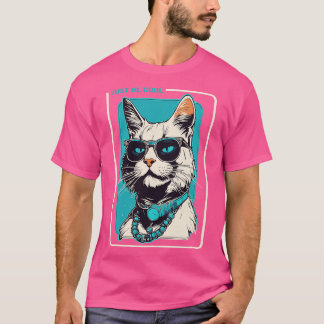 猫の色だけになる Tシャツ