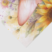 猫の花の水彩肖像画アート 薄葉紙 (詳細)