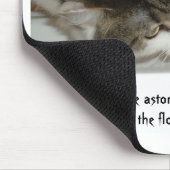 猫の花型女性歌手のmousepad マウスパッド (コーナー)