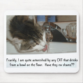 猫の花型女性歌手のmousepad マウスパッド