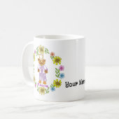 猫の花嫁と花婿の結婚式マグカップ コーヒーマグカップ (正面左)