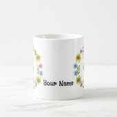 猫の花嫁と花婿の結婚式マグカップ コーヒーマグカップ (中央)