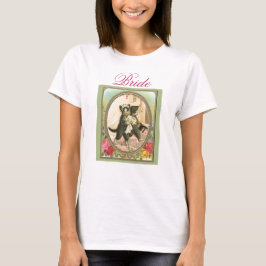 猫の花嫁と花婿の結婚式 Tシャツ