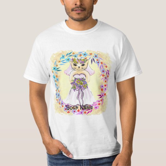 猫の花嫁  Tシャツ (正面)