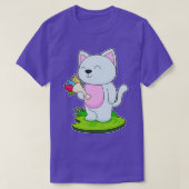 猫の花束 Tシャツ (デザイン正面)