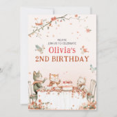 猫の花見パーティー招待状 招待状 (正面)