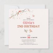 猫の花見パーティー招待状 招待状 (裏面)