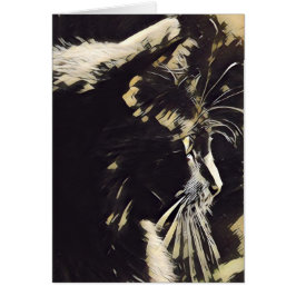 猫の芸術のノート、黒猫のプロフィール(中ブランク)