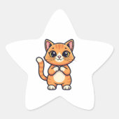 猫の芸術 星シール (正面)