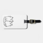 猫の荷札 ラゲッジタグ (正面横)