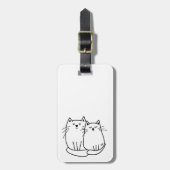 猫の荷札 ラゲッジタグ (正面縦)