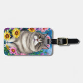 猫の荷札 ラゲッジタグ (正面横)
