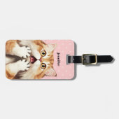 猫の荷物タグ ラゲッジタグ (正面横)