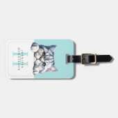 猫の荷物タグ ラゲッジタグ (正面横)