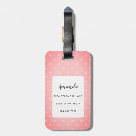 猫の荷物タグ ラゲッジタグ (裏面縦)