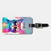 猫の荷物タグ ラゲッジタグ (正面横)