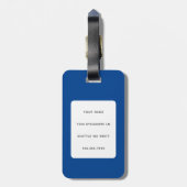 猫の荷物タグ ラゲッジタグ (裏面縦)