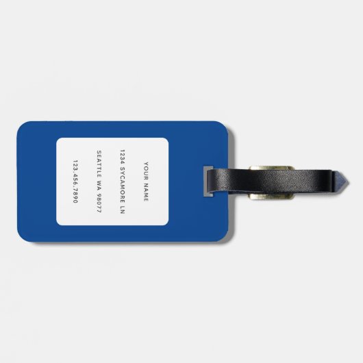 猫の荷物タグ ラゲッジタグ (裏面横)