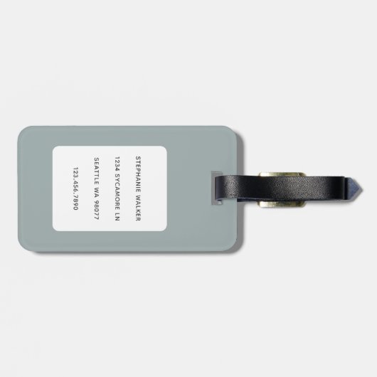 猫の荷物タグ ラゲッジタグ (裏面横)