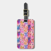 猫の荷物タグ ラゲッジタグ (正面縦)