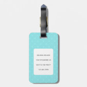 猫の荷物タグ ラゲッジタグ (裏面縦)