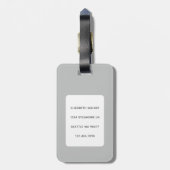 猫の荷物タグ ラゲッジタグ (裏面縦)